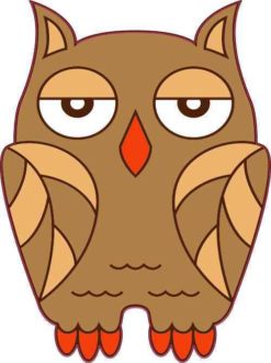 Brown Owl Sticker
