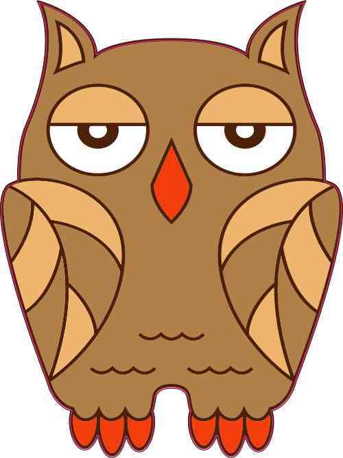 Brown Owl Sticker