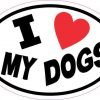 I Love My Dogs Sticker