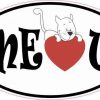 Oval Meow Sticker