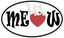Oval Meow Sticker