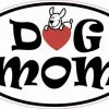 Oval Dog Mom Sticker