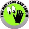 You May Look and Touch Sticker