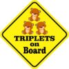 Three Boys Triplets on Board Magnet