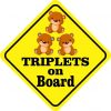triplets on board magnet