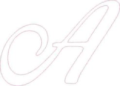 White Cursive A Monogram Sticker