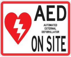 AED on Site Sticker