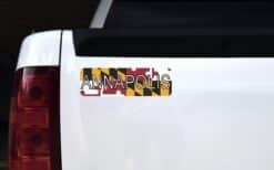 10in x 3in Annapolis Maryland Bumper Sticker Vinyl Flag Decal Stickers