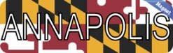 10in x 3in Annapolis Maryland Magnet Vinyl State Flag Car Bumper Magnets