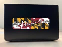 10in x 3in Annapolis Maryland Bumper Sticker Vinyl Flag Decal Stickers