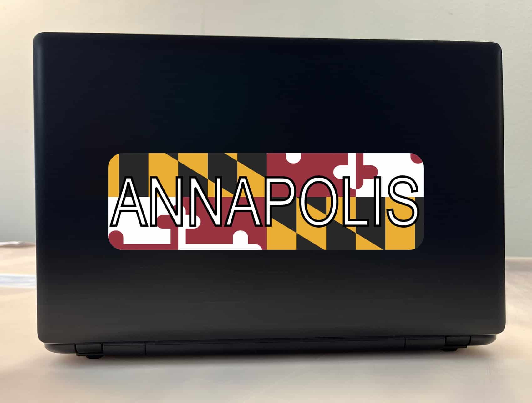 10in x 3in Annapolis Maryland Bumper Sticker Vinyl Flag Decal Stickers