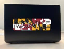 10in x 3in Rockville Maryland Bumper Sticker Vinyl Flag Decal Stickers