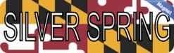 10in x 3in Silver Spring Maryland Magnet Vinyl State Flag Bumper Magnets