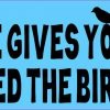 When Life Gives You Crumbs Feed the Birds Bumper Sticker