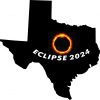 Texas Eclipse 2024 Sticker