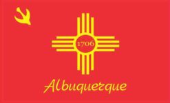 Albuquerque New Mexico Flag Sticker