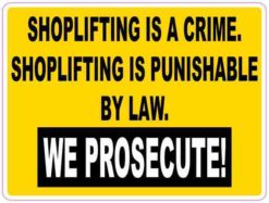 Shoplifting Is a Crime Sticker
