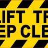 Forklift Traffic Keep Clear Magnet