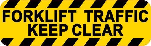 Forklift Traffic Keep Clear Magnet