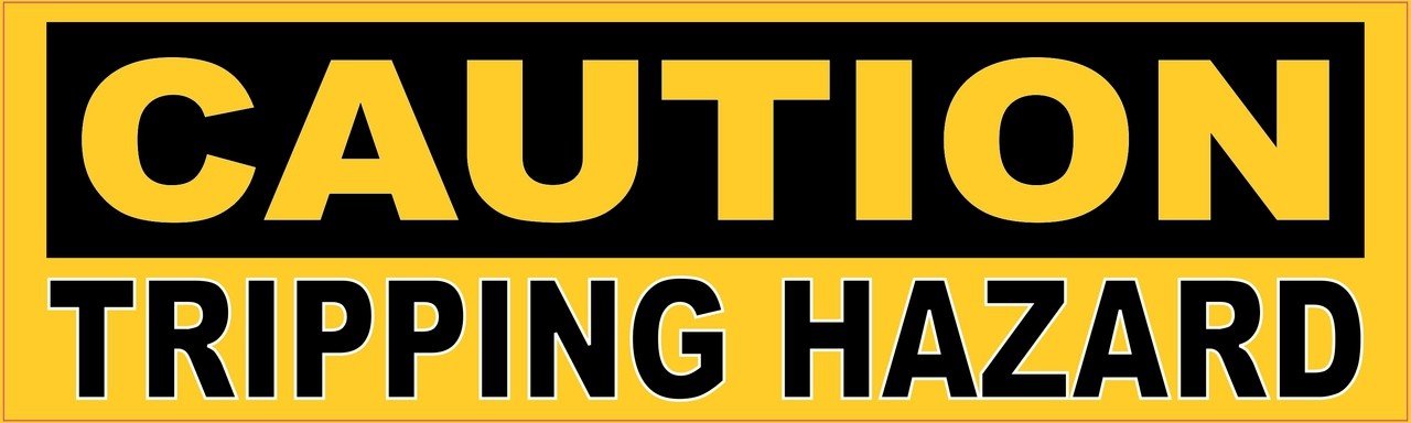 Caution Tripping Hazard Magnet