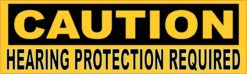 Caution Hearing Protection Required Magnet