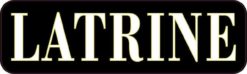 Black Latrine Magnet