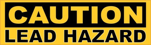 Caution Lead Hazard Magnet
