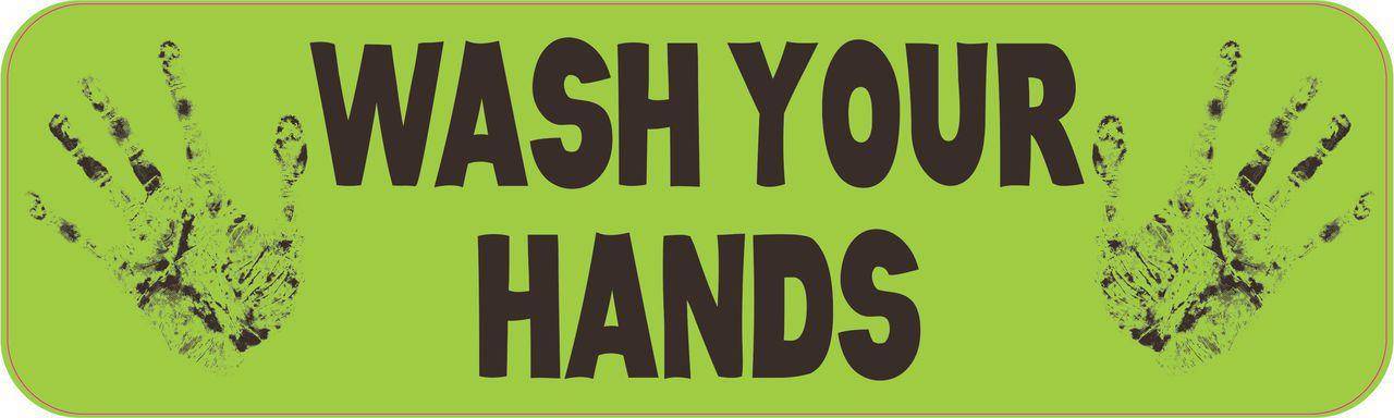 Green Wash Your Hands Magnet