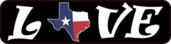 Love Texas Bumper Sticker