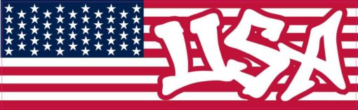 Graffiti USA American Flag Sticker