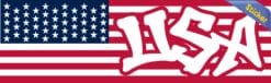 10in x 3in Graffiti USA American Flag Sticker