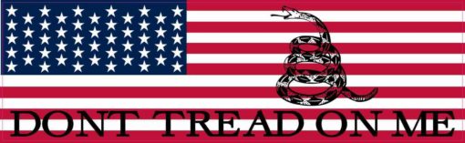 American Flag Dont Tread on Me Sticker