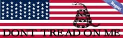 10in x 3in American Flag Dont Tread on Me Magnet