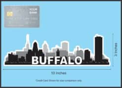 10in x 3in Buffalo Skyline Sticker Vinyl Car Truck Window Bumper Stickers