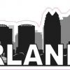 Orlando Skyline Sticker