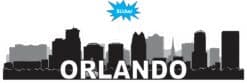 10inx2.5in Orlando Skyline Sticker Vinyl Travel Car Window Bumper Stickers