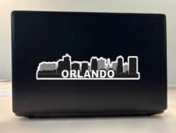 10inx2.5in Orlando Skyline Sticker Vinyl Travel Car Window Bumper Stickers
