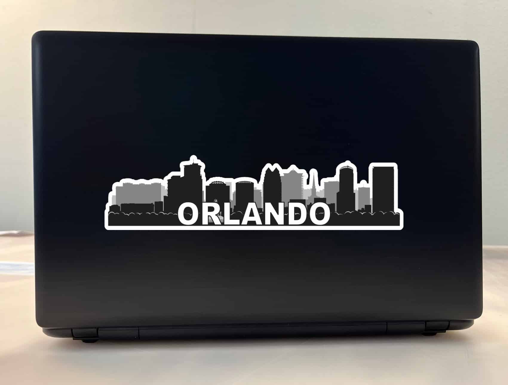 10inx2.5in Orlando Skyline Sticker Vinyl Travel Car Window Bumper Stickers