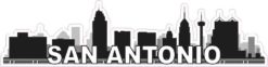San Antonio Skyline Sticker