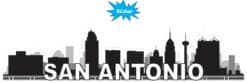 10in x 2.5in San Antonio Skyline Sticker Vinyl Car Window Bumper Stickers