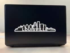 10in x 2.5in Louisville Skyline Sticker Vinyl Car Window Bumper Stickers