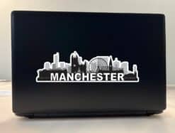 10inx3in Manchester Skyline Sticker Vinyl Car Truck Window Bumper Stickers