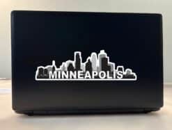 10in x 3in Minneapolis Skyline Sticker Vinyl Car Window Bumper Stickers