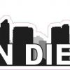 San Diego Skyline Sticker