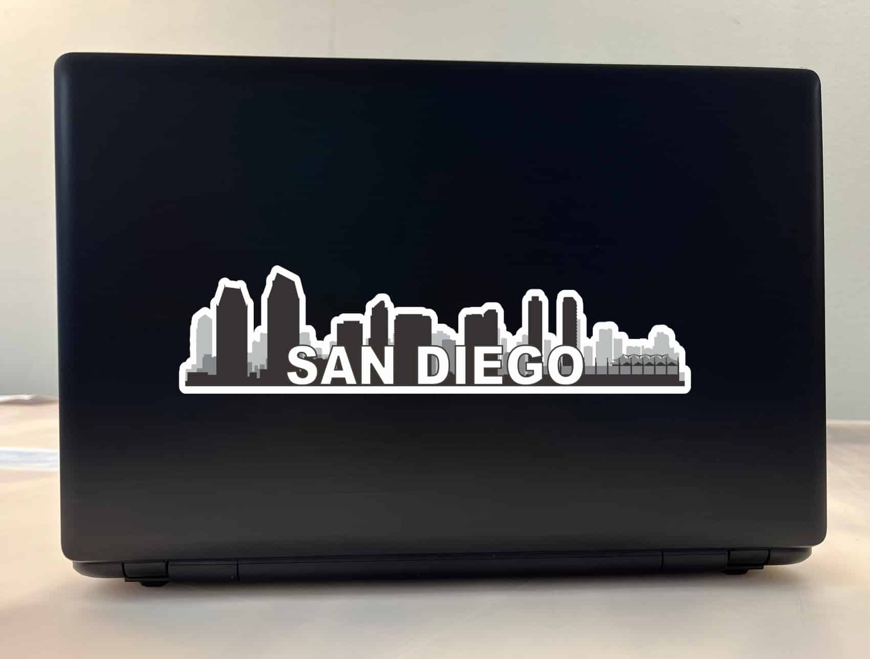 10in x 2.5in San Diego Skyline Sticker Vinyl Car Window Bumper Stickers