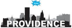 10 x 3 Providence Skyline Sticker Vinyl Car Window Travel Bumper Stickers