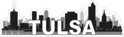 Tulsa Skyline Sticker