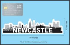 10in x 2.5in Newcastle Skyline Sticker Vinyl Car Window Bumper Stickers