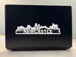 10in x 2.5in Newcastle Skyline Sticker Vinyl Car Window Bumper Stickers