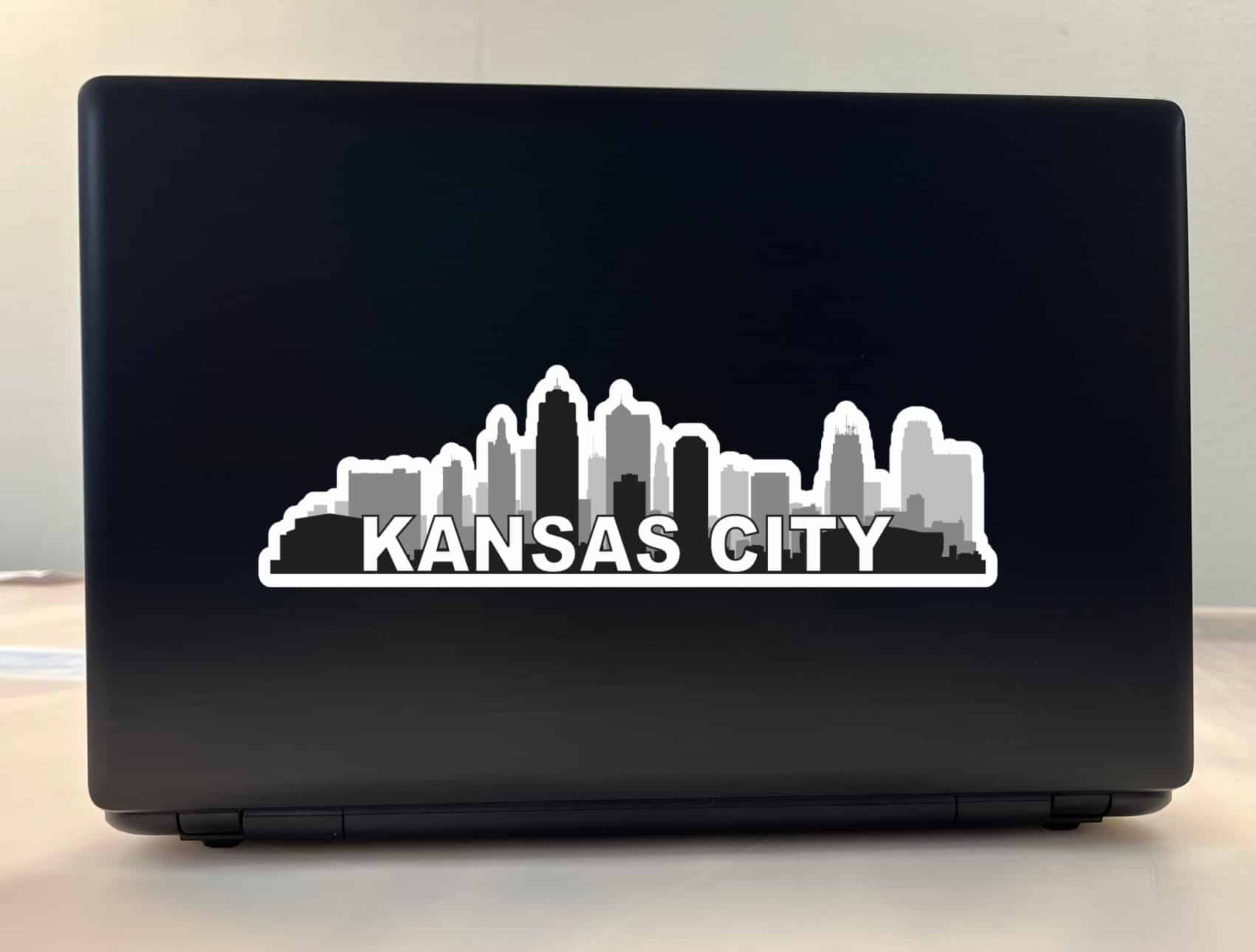 10 x 3 Kansas City Skyline Sticker Vinyl Travel Car Window Bumper Stickers*/